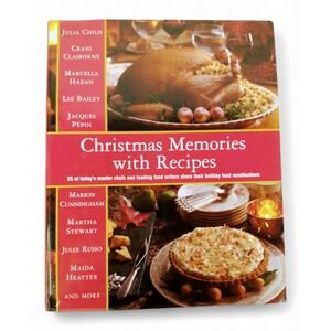 Christmas Memories with‎ Recipes Cookbook Hardcover Book 1988